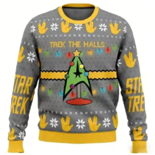 Kawaii Trek The Halls Christmas Printed Sweater Kawaii Trek The Halls Christmas Printed Sweater