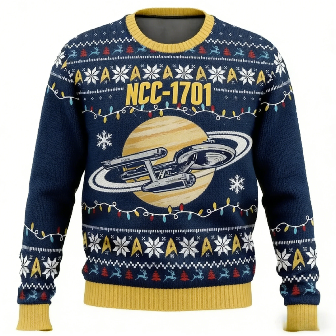 Kawaii NCC-1701 Printed Sweater