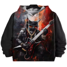 Kawaii Guitar Cat 3D Printed Hoodie Kawaii Guitar Cat 3D Printed Hoodie