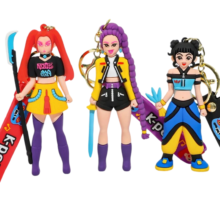 3Pcs Kawaii KPop Demon Hunters Keychain 3Pcs Kawaii KPop Demon Hunters Keychain