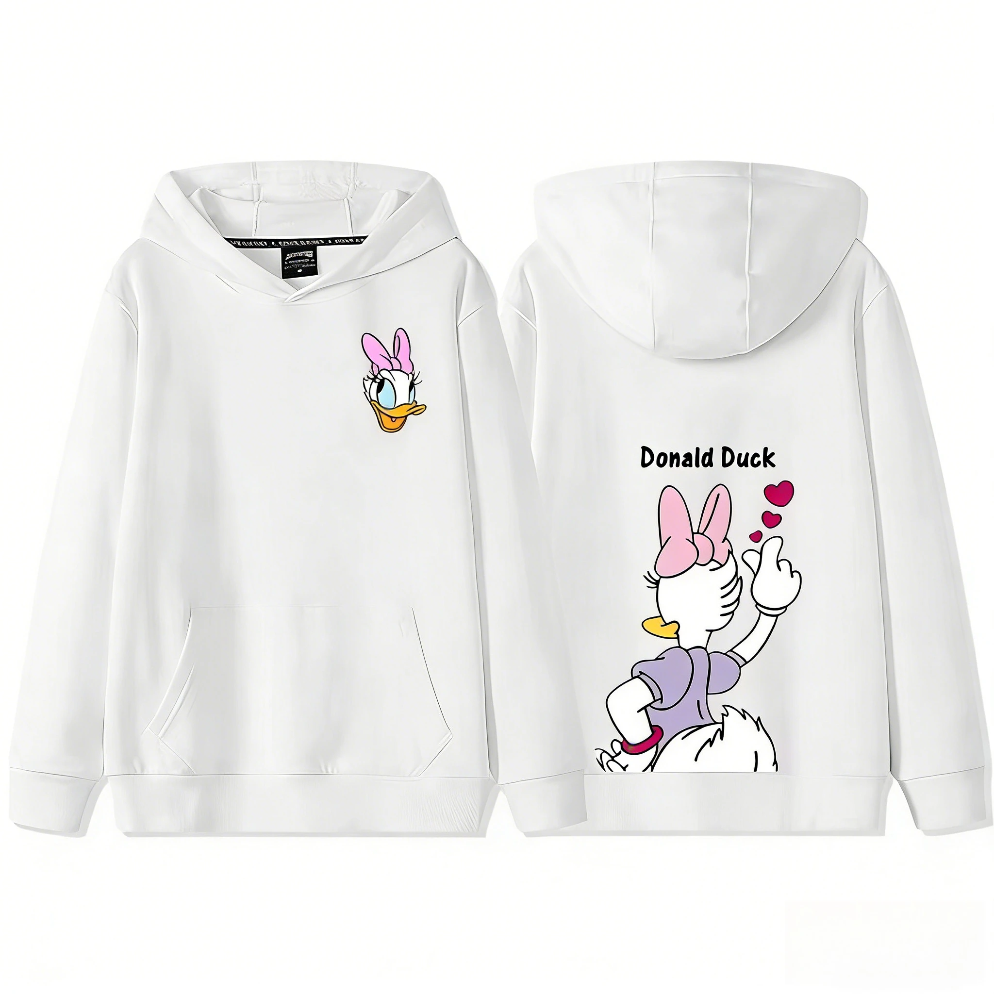 Kawaii Daisy Duck Printed Hoodie