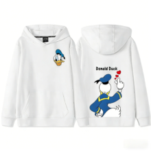Kawaii Donald Duck Printed Hoodie Kawaii Donald Duck Printed Hoodie