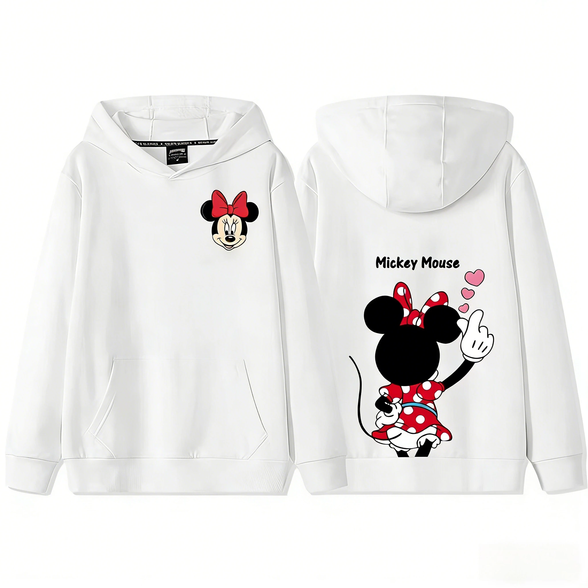 Kawaii Minnie Mouse Printed Hoodie Kawaii Minnie Mouse Printed Hoodie