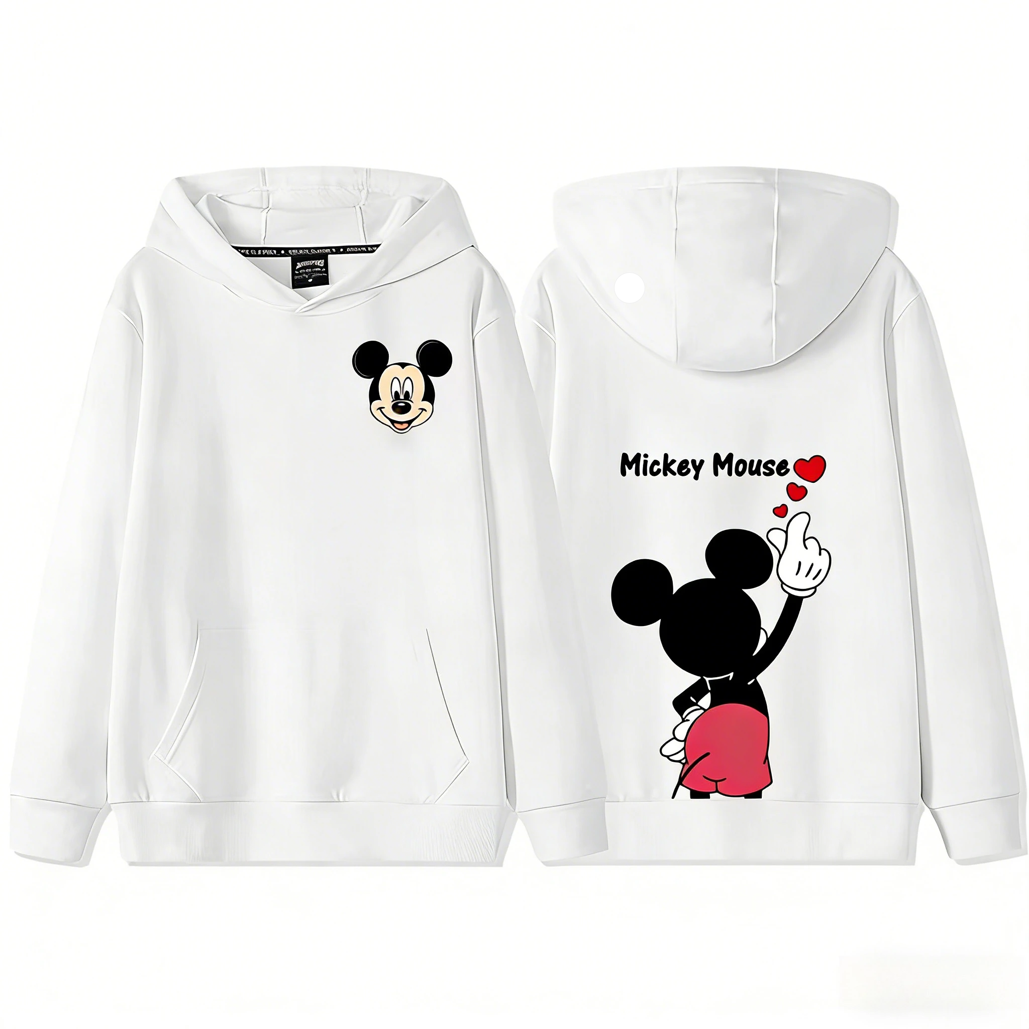 Kawaii Mickey Mouse Printed Hoodie