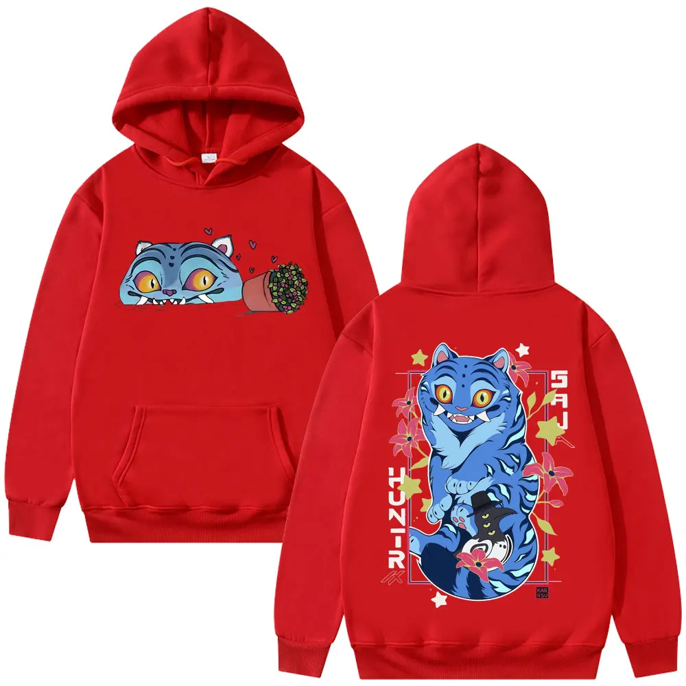 Kawaii KPop Demon Hunters Derpy Tiger Cartoon Hoodie 