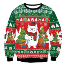 Kawaii Christmas Snowman Printed Sweatshirts Kawaii Christmas Snowman Printed Sweatshirts