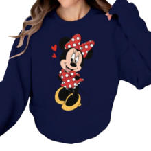 Kawaii Minnie Mouse Long Sleeve Sweatshirt(1) Kawaii Minnie Mouse Long Sleeve Sweatshirt